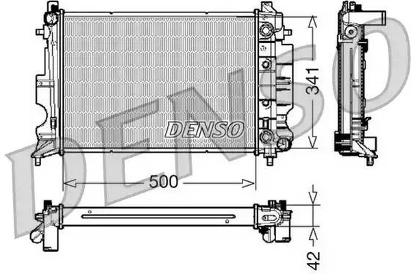 Радиатор охлаждения SAAB 900 Denso DRM25012