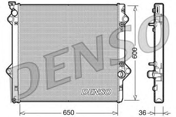 Радиатор охлаждения TOYOTA Land Cruiser Prado Denso DRM50049