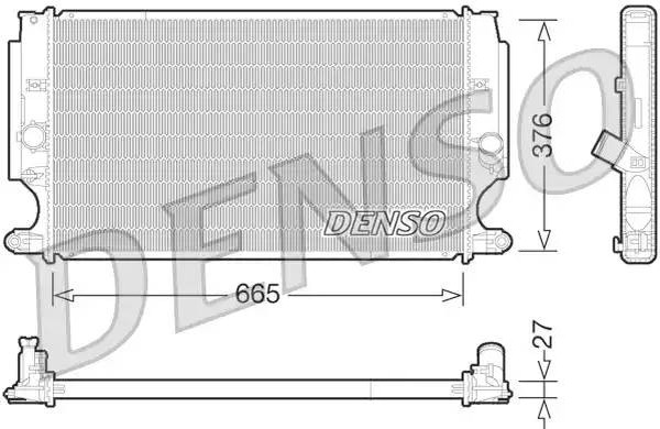 Радиатор охлаждения TOYOTA Auris Denso DRM50072