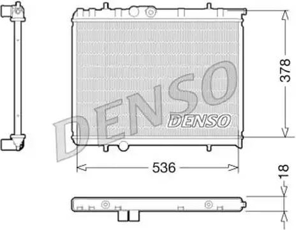 Радиатор охлаждения CITROEN Berlingo Denso DRM21034
