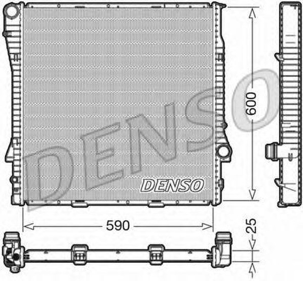 Радиатор охлаждения BMW X5 Denso DRM05113