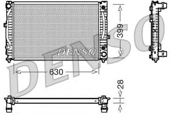 Радиатор охлаждения AUDI A4 Denso DRM02031