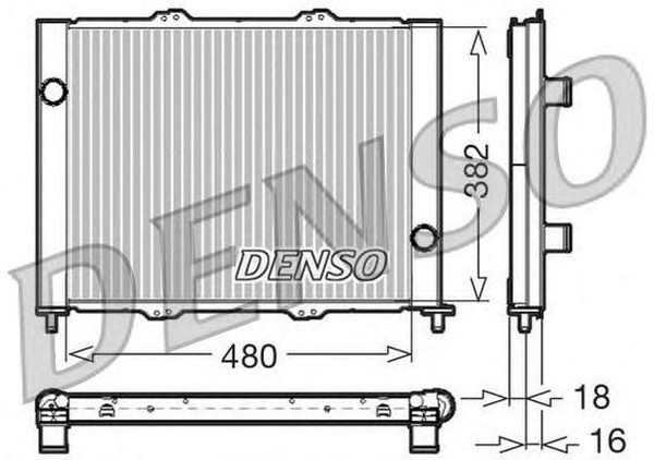Радиатор охлаждения NISSAN Micra Denso DRM23099