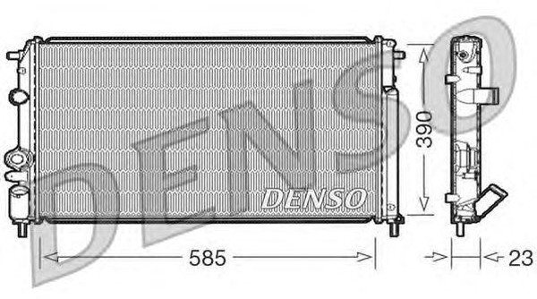 Радиатор охлаждения RENAULT Megane Denso DRM23053