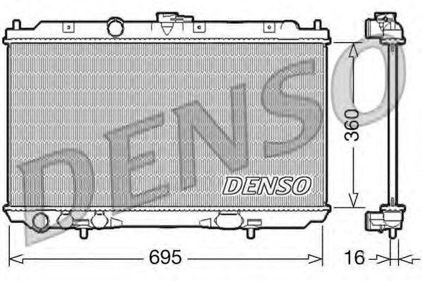 Радиатор охлаждения NISSAN PRIMERA Denso DRM46027