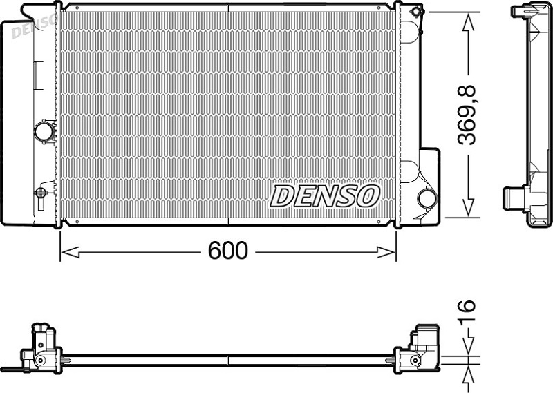 Радиатор охлаждения TOYOTA AURIS Denso DRM50126