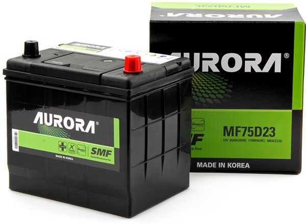 Аккумуляторная батарея SMF AURORA MF75D23R (12В, 65А/ч)