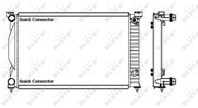 Радиатор охлаждения AUDI A4 Nrf 50543A