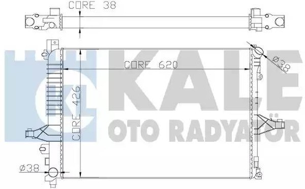 Радиатор охлаждения VOLVO S60 Kale 367200