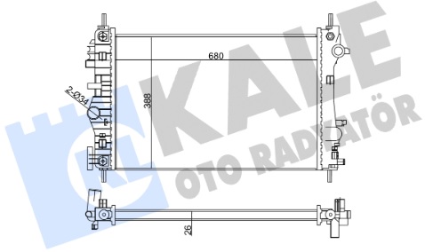 Радиатор охлаждения SAAB 9-5 Kale 352300