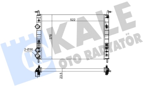 Радиатор охлаждения FIAT Palio Kale 142800
