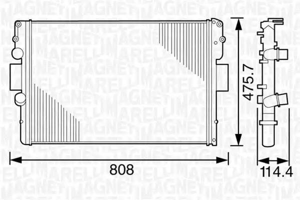 Радиатор охлаждения IVECO DAILY Magneti marelli 3502 13120 900