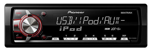 Автомагнитола Pioneer MVH-X460UI, USB, 1DIN, 4x50Вт