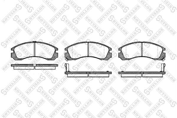 Колодки тормозные, дисковые MITSUBISHI GALANT Stellox 365 002-SX