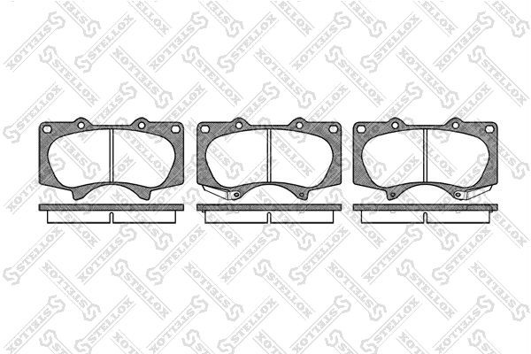 Колодки тормозные, дисковые Toyota Land Cruiser Stellox 999 000-SX