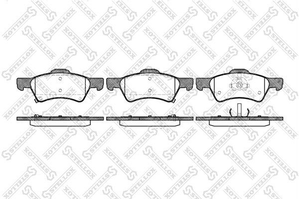 Колодки тормозные, дисковые CHRYSLER Voyager Stellox 821 002B-SX