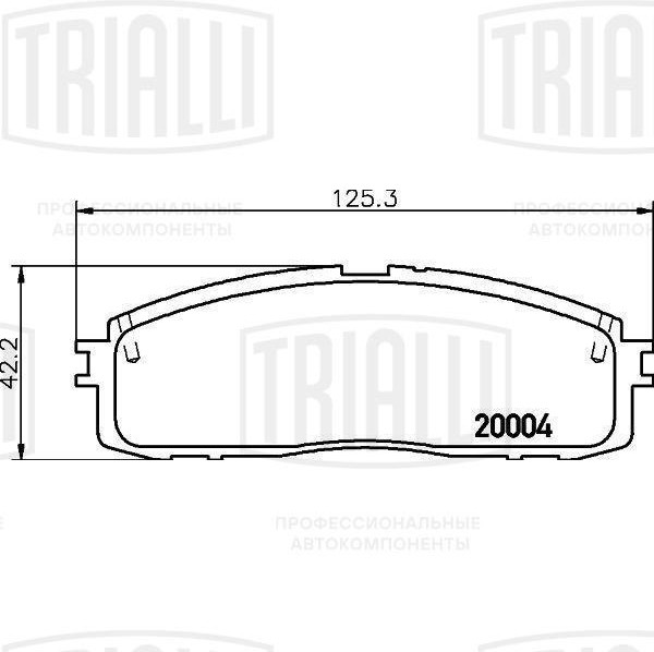 Колодки тормозные, дисковые Toyota Mark II Trialli PF 4117