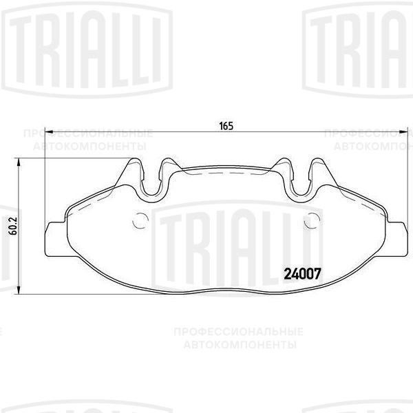 Колодки тормозные, дисковые Mercedes Viano Trialli PF 4282