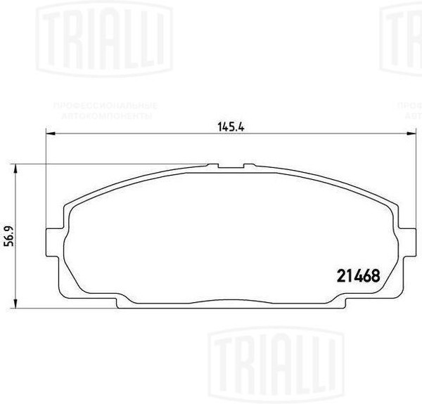 Колодки тормозные, дисковые Toyota Hiace Trialli PF 4339