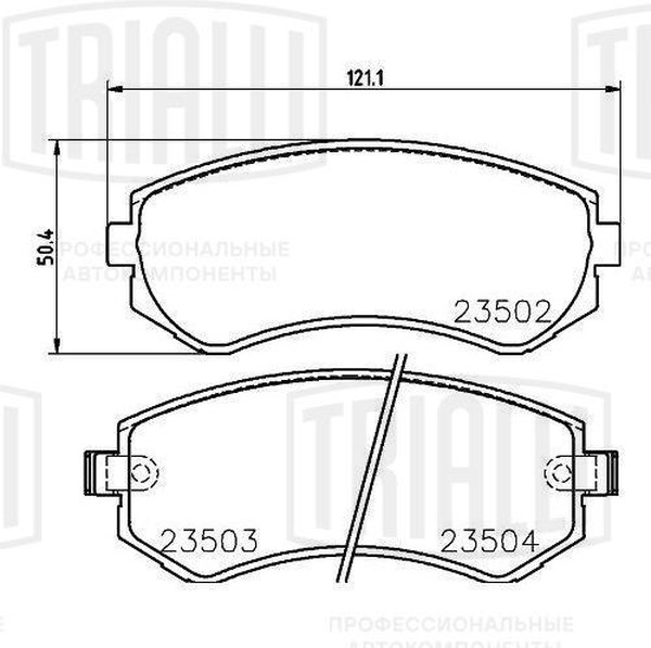 Колодки тормозные, дисковые Nissan Almera Trialli PF 4303