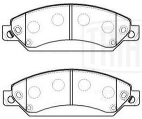 Колодки тормозные, дисковые Chevrolet Tahoe Trialli PF 4396