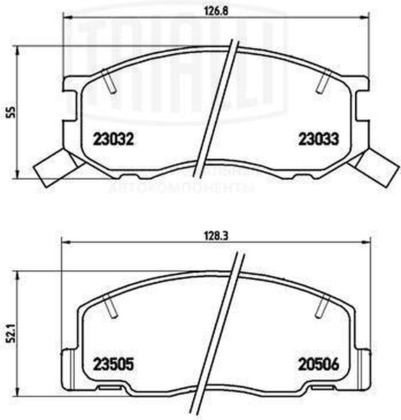 Колодки тормозные, дисковые Toyota Town Ace Trialli PF 4340