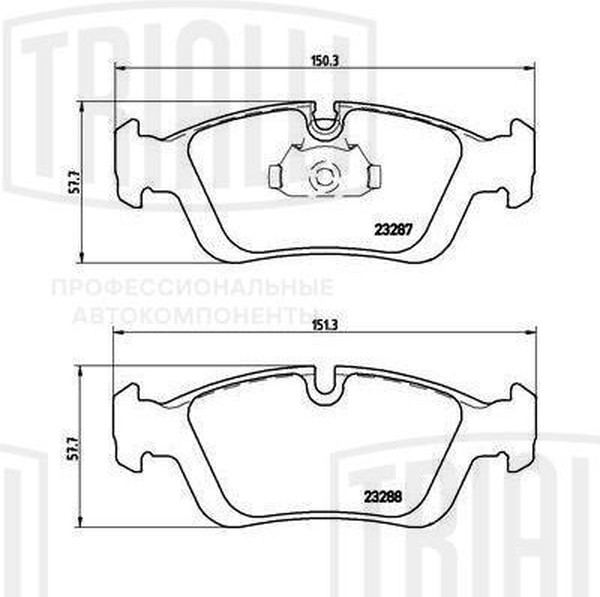 Колодки тормозные, дисковые BMW 3 Trialli PF 4176