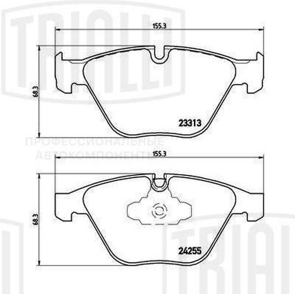 Колодки тормозные, дисковые BMW 3 Trialli PF 4183