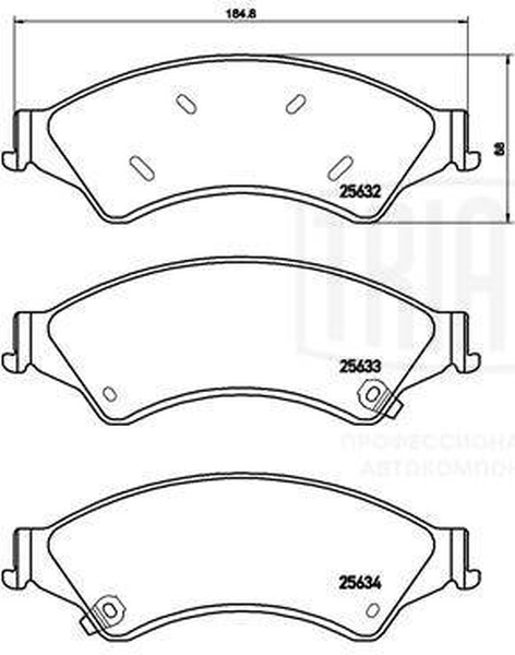 Колодки тормозные, дисковые Ford Ranger Trialli PF 4210