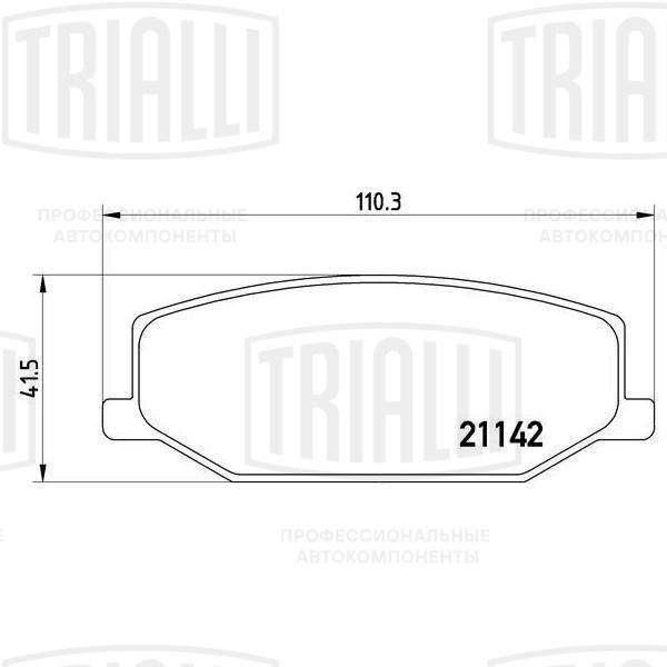 Колодки тормозные, дисковые Suzuki Jimny Trialli PF 4331