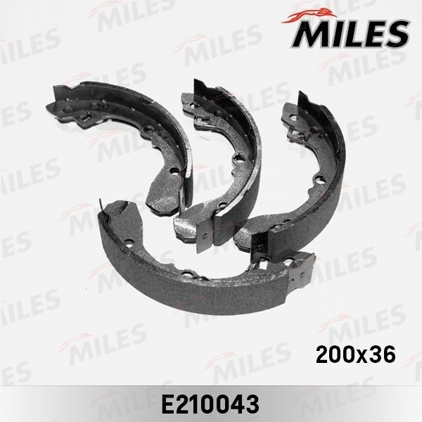 Колодки тормозные, барабанные KIA SPECTRA Miles E210043