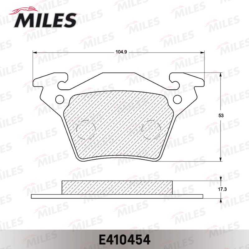 Колодки тормозные, дисковые MERCEDES-BENZ V-Class Miles E410454