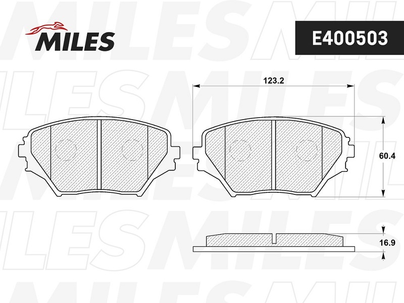 Колодки тормозные, дисковые Toyota RAV 4 Miles E400503