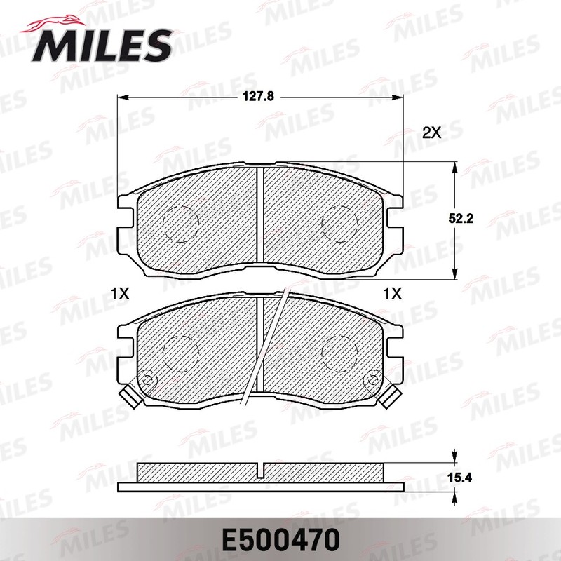 Колодки тормозные, дисковые MITSUBISHI GALANT Miles E500470