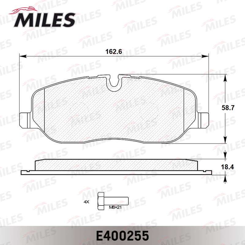 Колодки тормозные, дисковые Land Rover Discovery Miles E400255