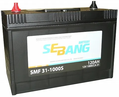 Аккумулятор SEBANG SMF 31-1000S SMF 120 А/ч прямой L+ 330x173x240 GR31 EN 1000 А