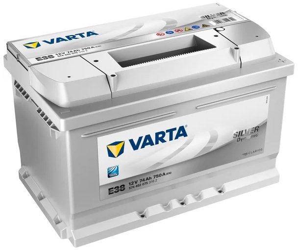 Аккумулятор VARTA 574 402 075 Silver Dynamic 74 А/ч Обратная R+ 278x175x175 EN750 А