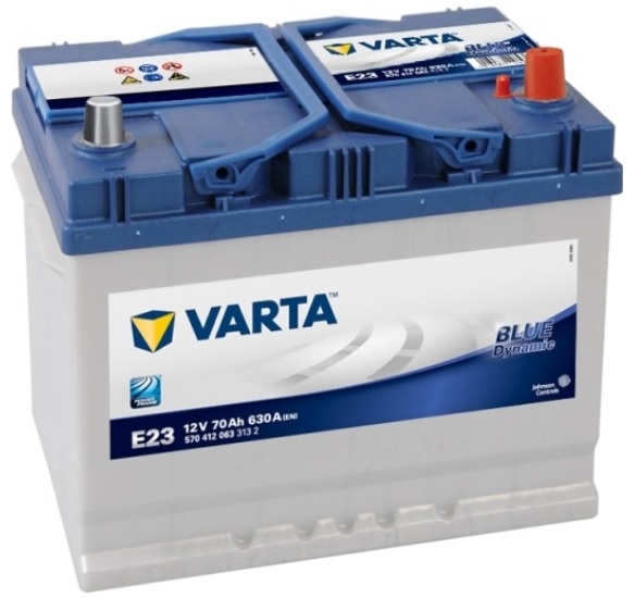 Аккумулятор VARTA 570 412 063 Blue Dynamic ASIA 70 А/ч Обратная R+ 261x175x220 EN630 А