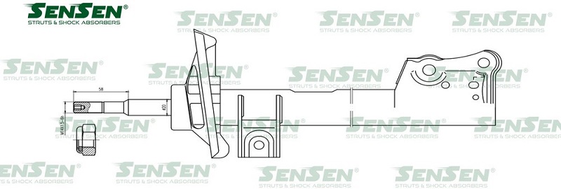 Амортизатор передний Sensen 4213-0539 Mercedes-Benz A-Class