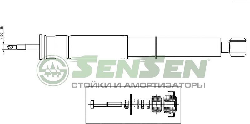 Амортизатор передний Sensen 3212-0050 Mercedes-Benz C-Class