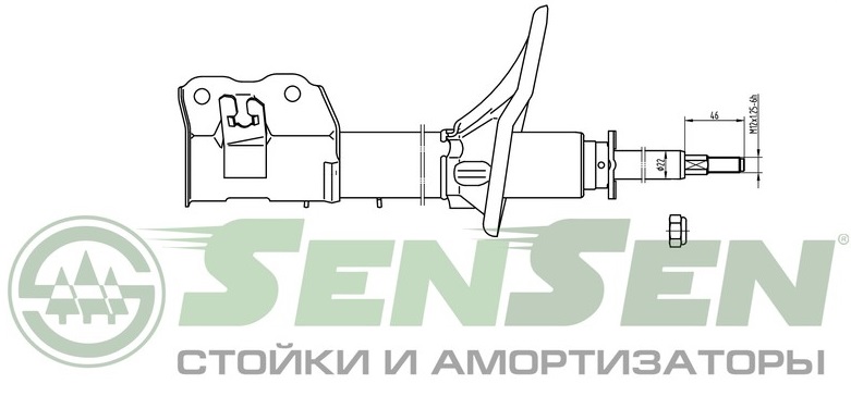 Амортизатор передний Sensen 4214-0419 MITSUBISHI CARISMA