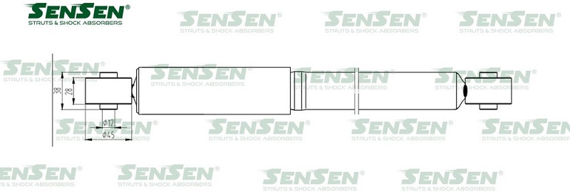 Амортизатор задний Sensen 1212-0136 SUZUKI GRAND VITARA