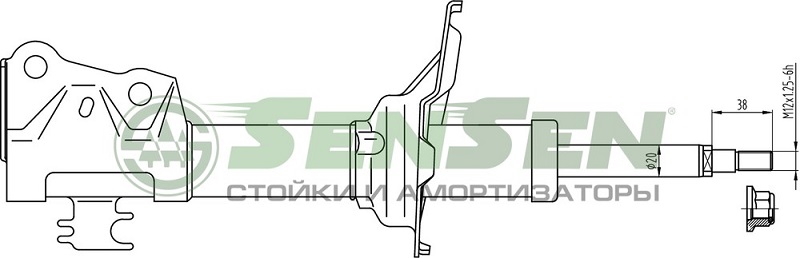 Амортизатор передний Sensen 4213-0061 TOYOTA YARIS