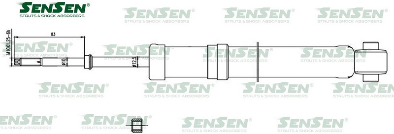 Амортизатор задний Sensen 3112-0067 Audi Coupe