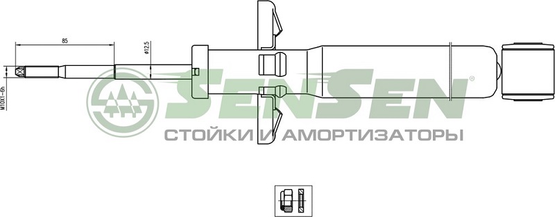 Амортизатор задний Sensen 3213-0037 VOLKSWAGEN PASSAT