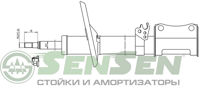 Амортизатор задний Sensen 4214-0225 TOYOTA CAMRY