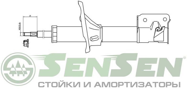 Амортизатор передний Sensen 4214-0713 Hyundai SANTA FE 