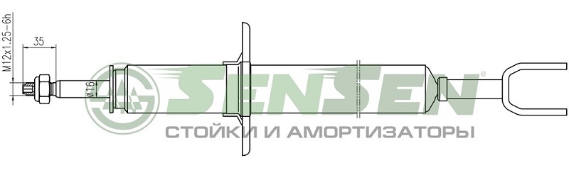 Амортизатор передний Sensen 3213-0362 AUDI A4