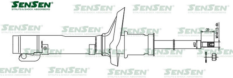 Амортизатор передний Sensen 4214-0087 AUDI A3