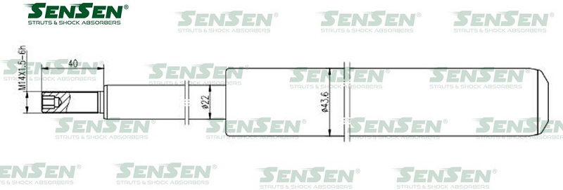 Амортизатор передний Sensen 2113-0026 AUDI 80